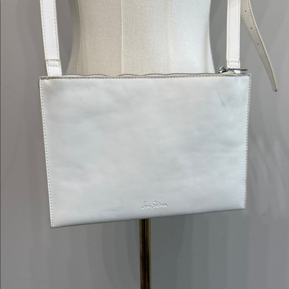 Sam Edelman White Crossbody Bag with Silver Accent - Picture 3 of 13